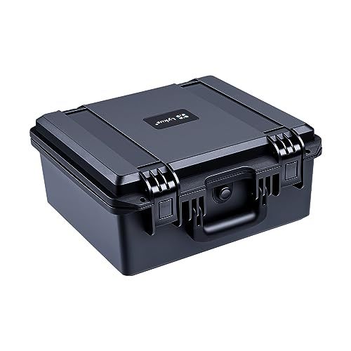 Lykus HC-3520 防水ケース 格子状カットスポンジが内蔵 内寸:35x30x16.5cm 一眼レフカメラ、レンズ、ピストルなどに適用送料無料