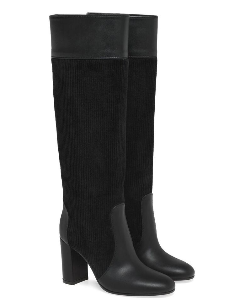 ジャンヴィト ロッシ レディース シューズ ブーツ・レインブーツ Gianvito Rossi Womensheffield Boots Black laether and fabric ブラック