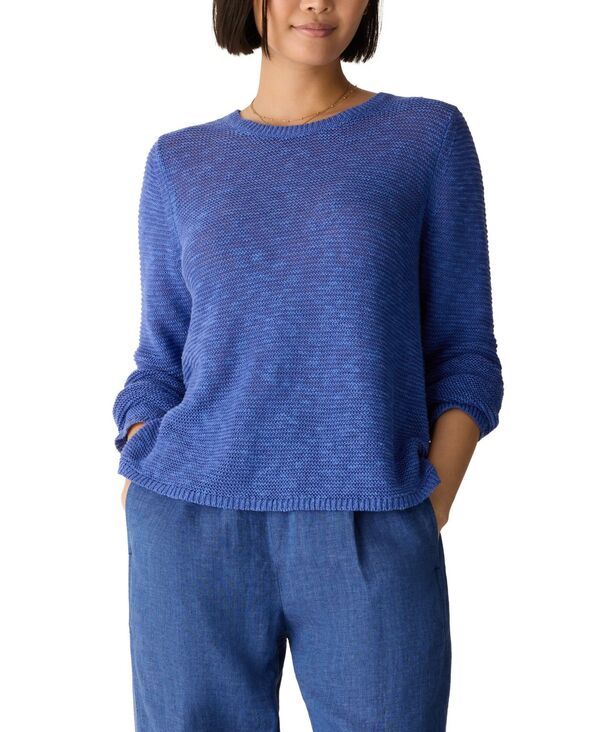 エイリーンフィッシャー レディース アウター ニット・セーター クルーネック プラスサイズ 長袖 Eileen Fisher Womens LongSleeve Crewneck Sweateregu