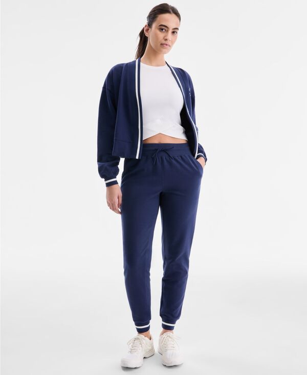 イデオロギー レディース ボトムス カジュアルパンツ リブ アンクル フリース IDeology Womens Ribbed Solid Fleece Ankle Jogger Pants Macys