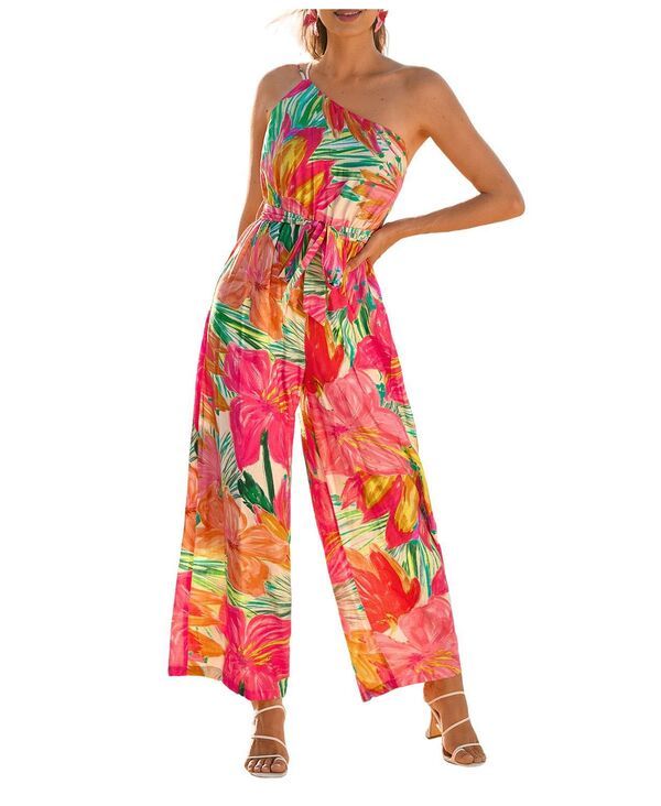 カップシー レディース トップス ジャンプスーツ Cupshe Womens Vines Tropical Jumpsuit Brown ブラウン