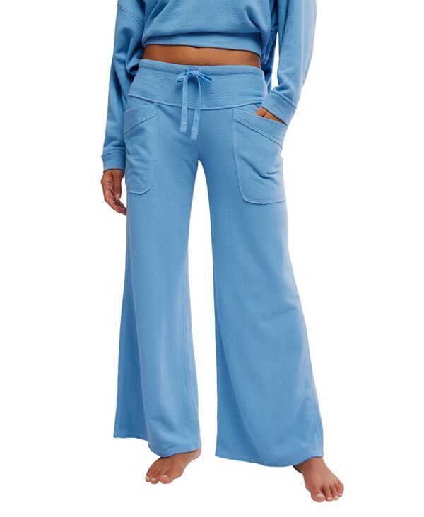 フリーピープル レディース ボトムス カジュアルパンツ Free People Womenstaycation Lounge PullOn Pants Blissful Blue ブルー