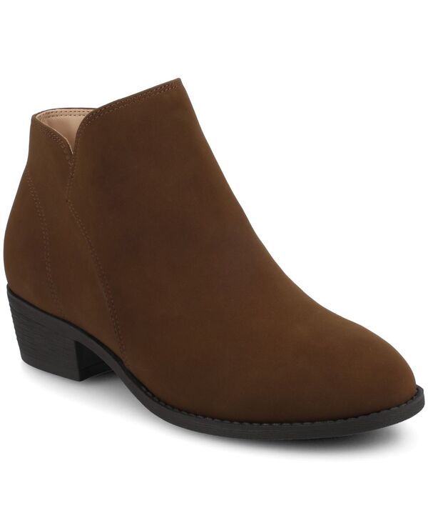 ジュルネ コレクション レディース シューズ ブーツ・レインブーツ アンクル Journee Collection Womensolarah Ankle Booties Nubuck Tan タン