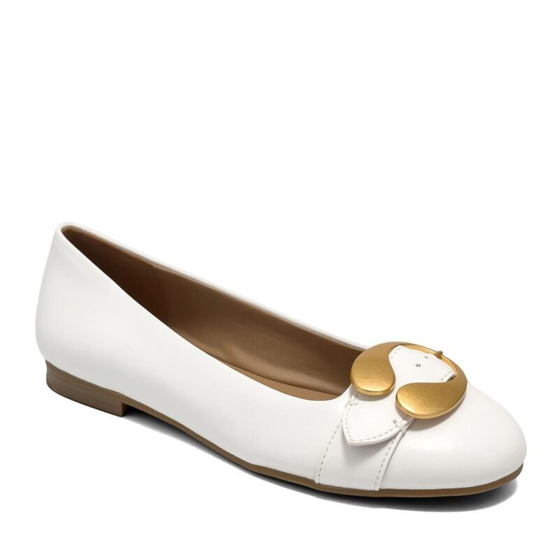 エアロソールズ レディース シューズ サンダル Aerosoles Paradise WomenslipOn Ballet Flats White ホワイト