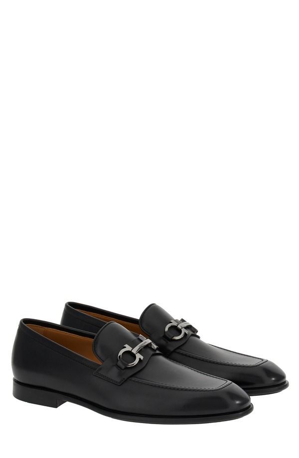 フェラガモ メンズ シューズ スリッポン・ローファー FERRAGAMO Foster Bit Loafer Nero