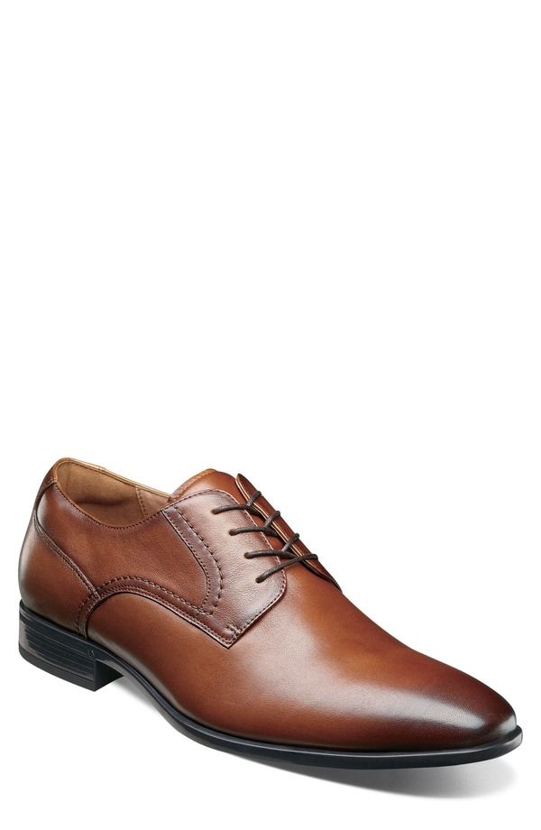 フローシャイム メンズ シューズ ダービー Florsheim Zaffiro Plain Toe Derby Cognac