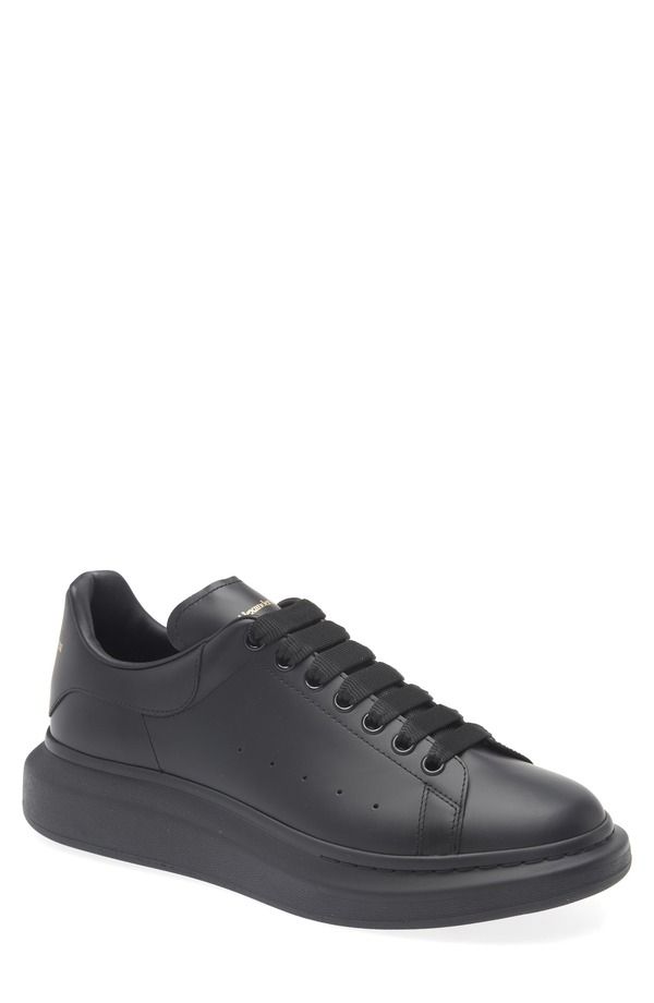 マックイーン メンズ シューズ スニーカー McQueen Oversized Sneaker Black Black ブラック