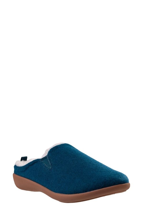 レヴィタライン レディース シューズ サンダル Revitalign Dundee Cozy Faux Shearling Lined Slipper Dark Teal ティール