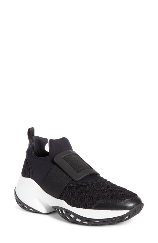 ロジェ・ヴィヴィエ レディース シューズ スニーカー Roger Vivier Viv Run SlipOn Sneaker Black ブラック