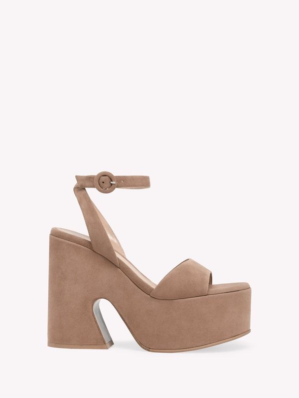ジャンヴィト ロッシ レディース シューズ サンダル Gianvito Rossi Ziggy Sandals Pink Suede ピンク