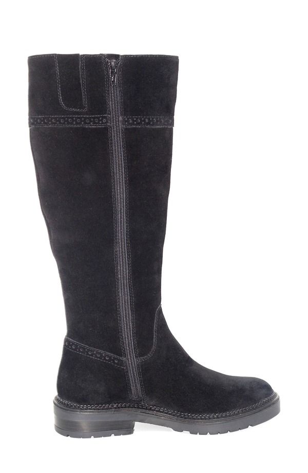 ジェントルソウルズ レディース シューズ ブーツ・レインブーツ Gentle Souls Wheron Knee High Boot Black Suede ブラック