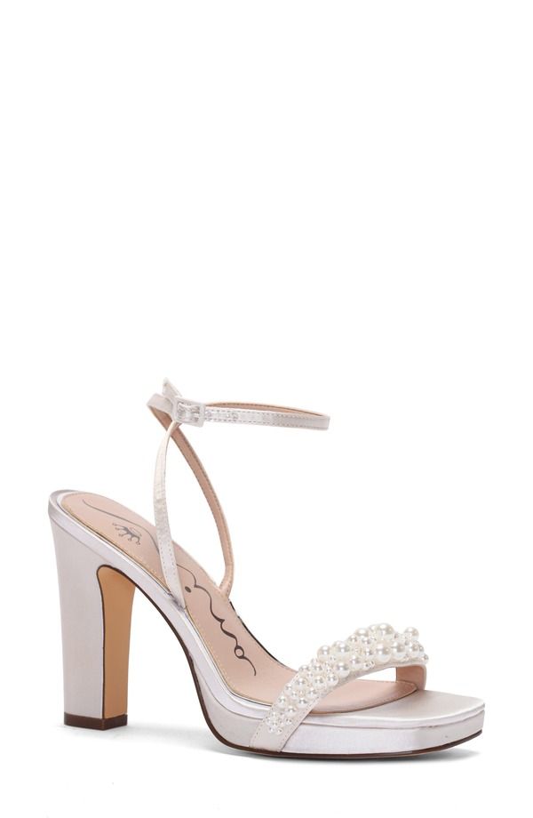 ニナ レディース シューズ サンダル プラットフォーム アンクル Nina Evette Ankle Straplatform Sandal Ivory Sat アイボリー