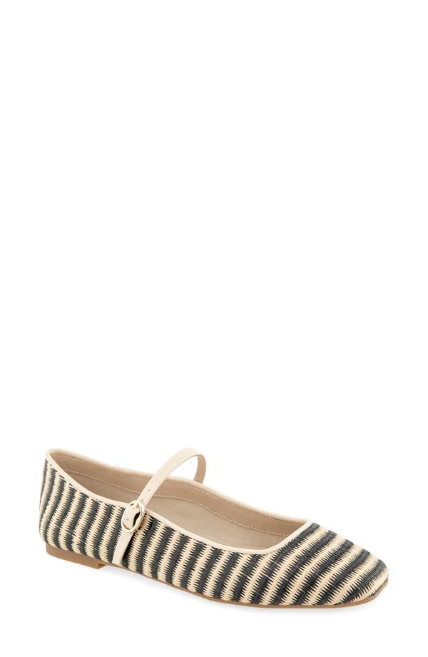 ケネスコール レディース シューズ サンダル Kenneth Cole Jasper Woven Mary Jane Flat Black Natural Raffia ブラック