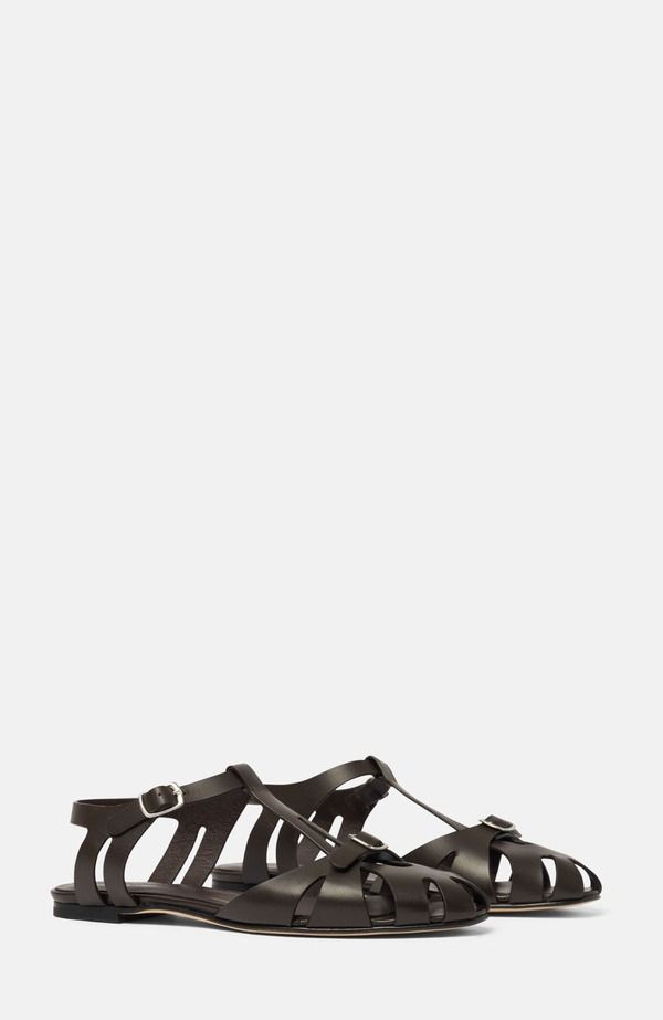 スカロッソ レディース シューズ サンダル SCAROSSO Gala Sandals Dark Brown Calf ブラウン