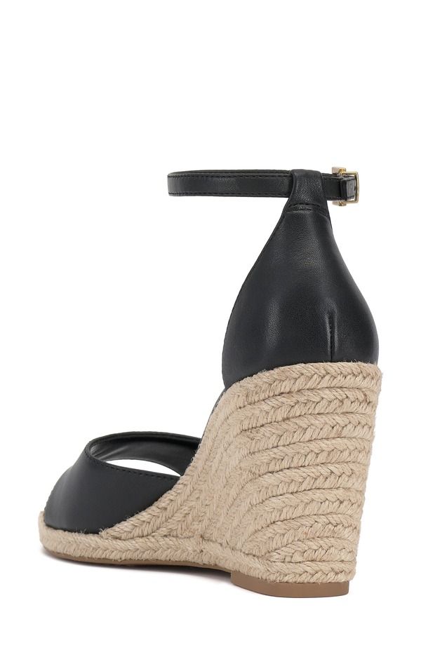 ヴィンスカムート レディース シューズ サンダル Vince Camuto Felyn Espadrille Wedge Sandal Black Black ブラック