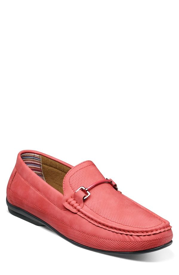 ステイシーアダムス メンズ シューズ ローファー Stacy Adams Colton Bit Loafered レッド