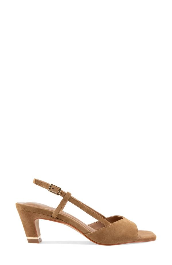 ケネスコール レディース シューズ サンダル Kenneth Cole Anna Slingback Sandal Brown Suede ブラウン