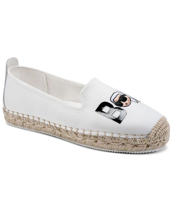 カール ラガーフェルド レディース シューズ スリッポン・ローファー KARLAGERFELD PARIS Womens Michaela Bonjour SlipOn Espadrilles Fla