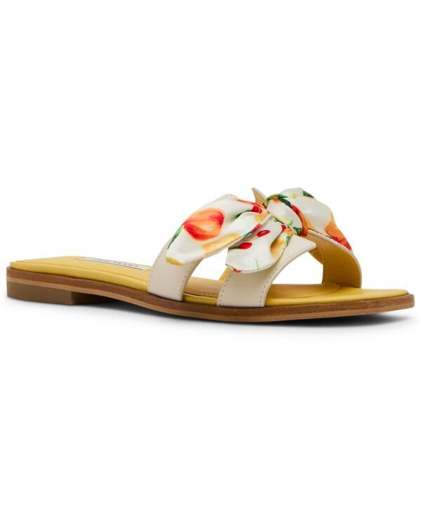 スティーブ マデン レディース シューズ スリッポン・ローファー サンダル Steve Madden Womens HadynScarf SlipOn Slide Sandals Citrus Mul