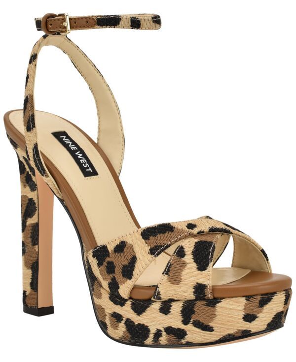 ナインウェスト レディース シューズ サンダル プラットフォーム Nine West Womens Wilda CrissCross High Stiletto Platform Sandals Le