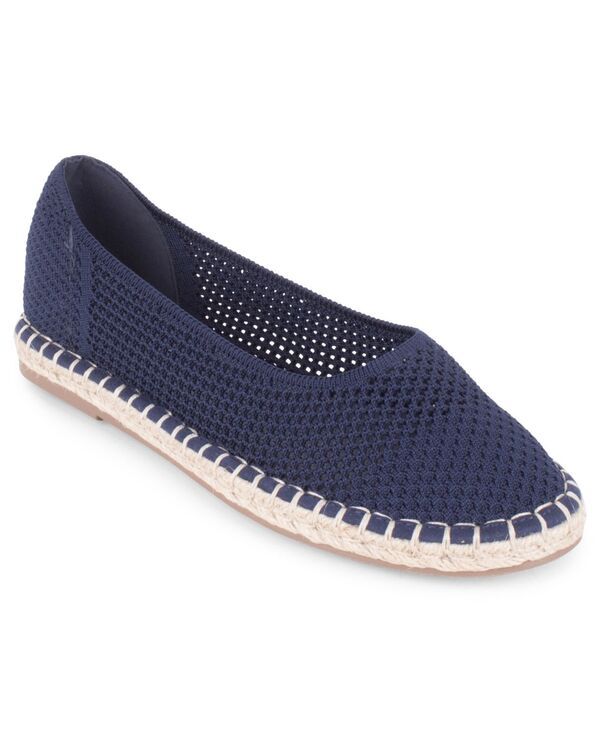 タハリ レディース シューズ スリッポン・ローファー Tahari Womens Juniper SlipOn Espadrille Flats Navy ネイビー