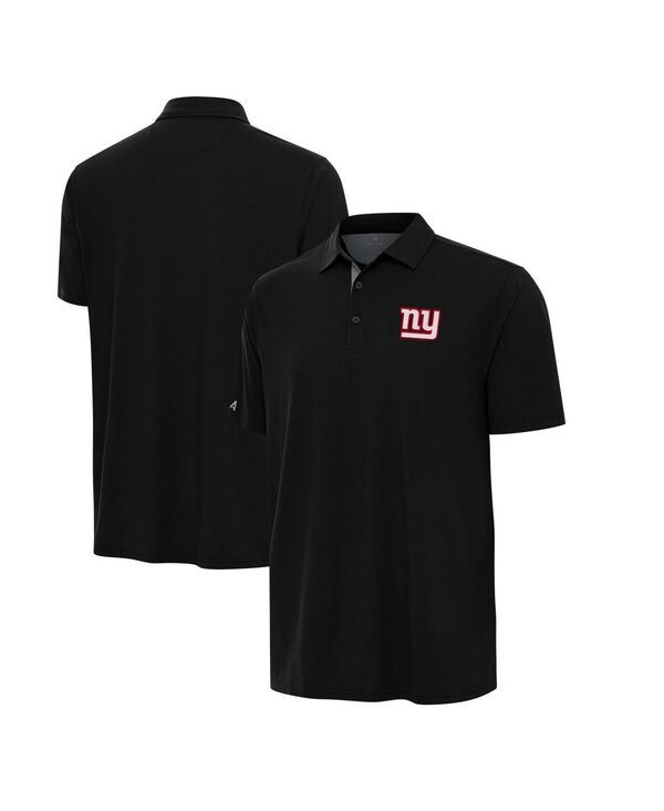 アンティグア メンズ トップス ポロシャツ Antigua Mens BlackGray New York Giants Era Polo Shirt Black Gray ブラック