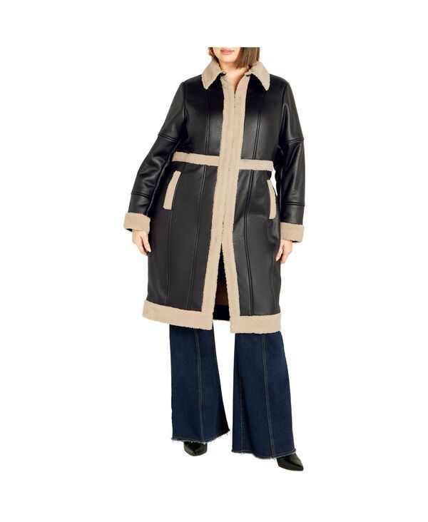 シティーシック レディース アウター ジャケット・ブルゾン コート CITY CHIC Womens Hayden Coat Brown ブラウン
