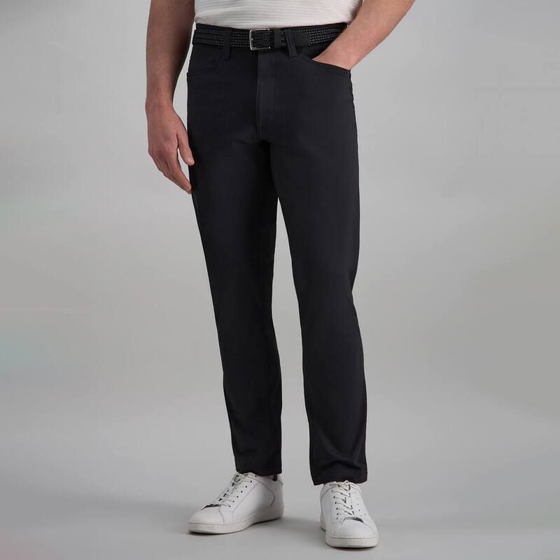 ハガー レディース ボトムス カジュアルパンツ ニット Mens Haggar Sport Stretch Knit 5Pocket Straight Fit Pants Black ブラック