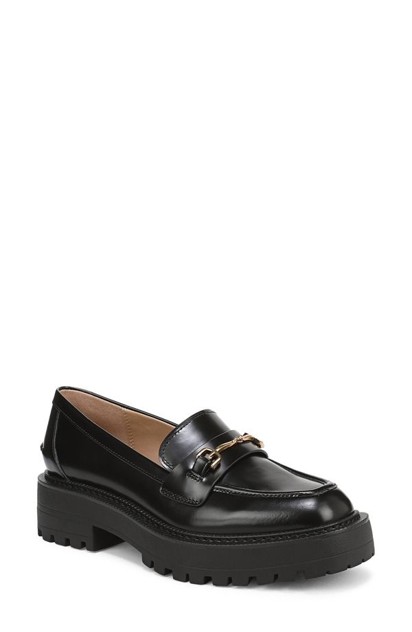 サムエデルマン レディース シューズ スリッポン・ローファー プラットフォーム Sam Edelman Leah Platform Loafer Black ブラック