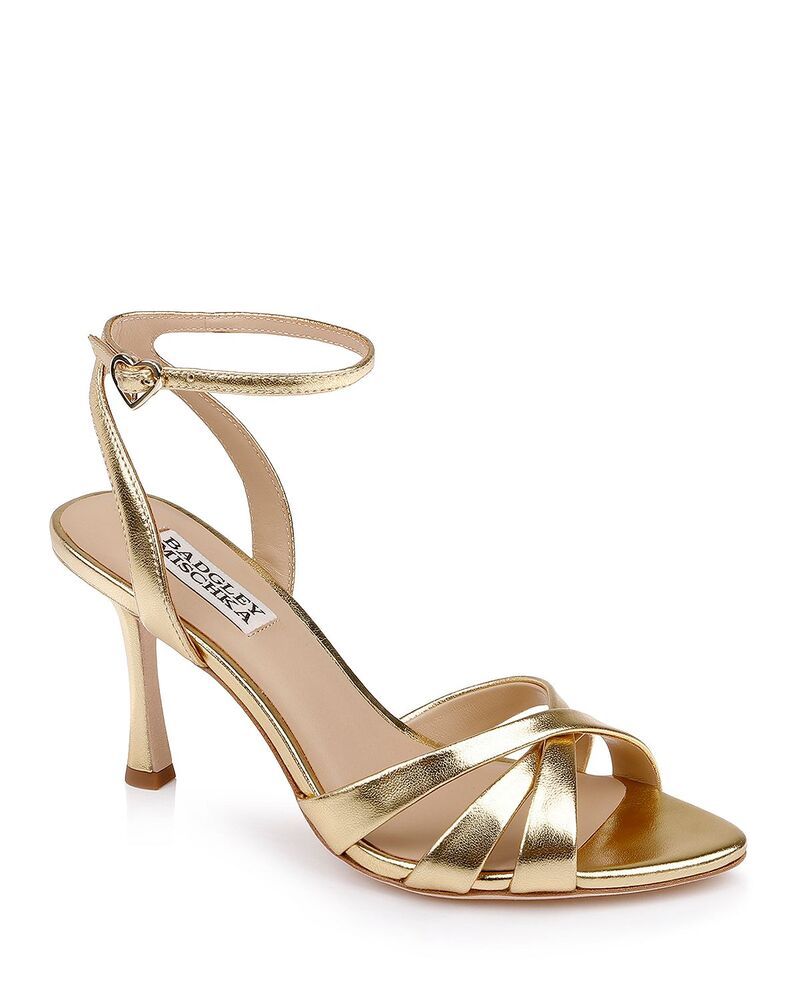 バッジェリーミシュカ レディース シューズ サンダル Badgley Mischka Womens Xeilani Sandals Gold Leather ゴールド