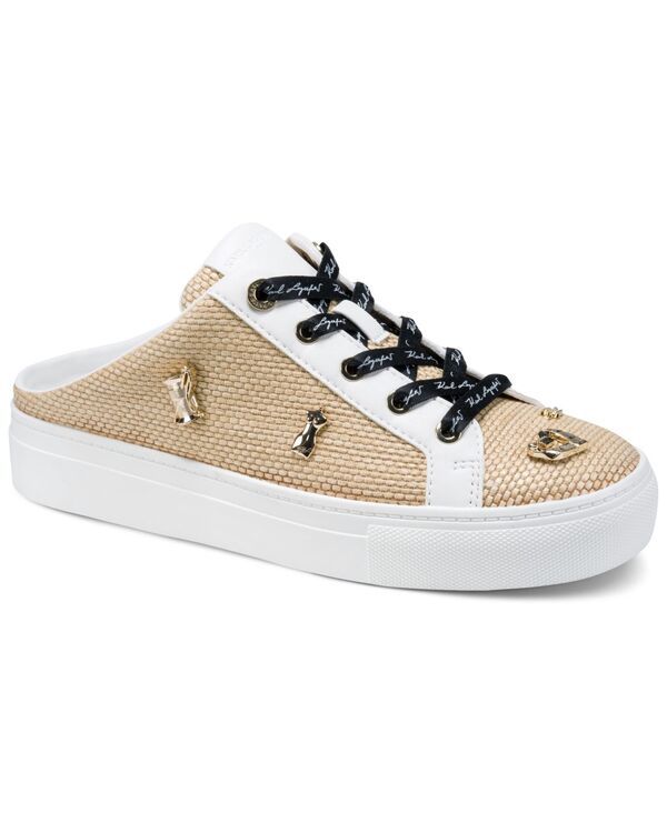 カール ラガーフェルド レディース シューズ スニーカー レース KARLAGERFELD PARIS Womens Cambriatelier LaceUp Mule Sneakers Natura