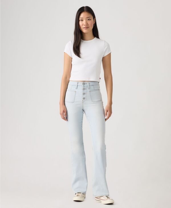 リーバイス レディース ボトムス デニムパンツ ジーンズ Levis Womens 726 Patch Pocket HighRise SlimFit Flare Jeans Glance Aroun