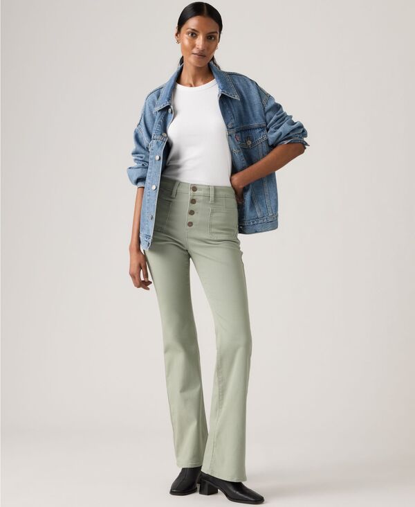 リーバイス レディース ボトムス デニムパンツ ジーンズ Levis Womens 726 Patch Pocket HighRise SlimFit Flare Jeanshadow 15,606円