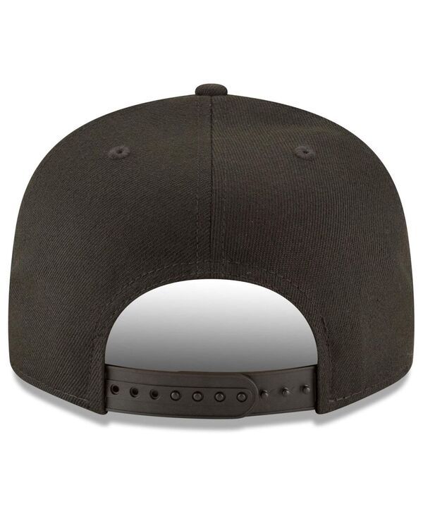 ニューエラ メンズ アクセサリー 帽子 New Era Mens Toronto Blue Jays Black on Black 9FIFTY Team Snapback Adjustable Ha