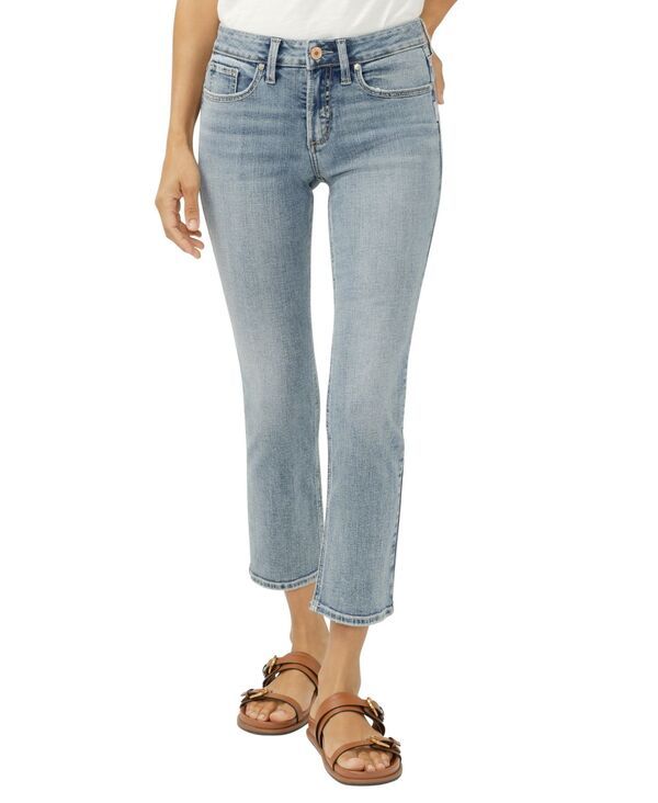 シルバー ジーンズ レディース ボトムス デニムパンツ クロップド Silver Jeans Co Womensuki MidRise Cropped StraightLeg Jeans Mother