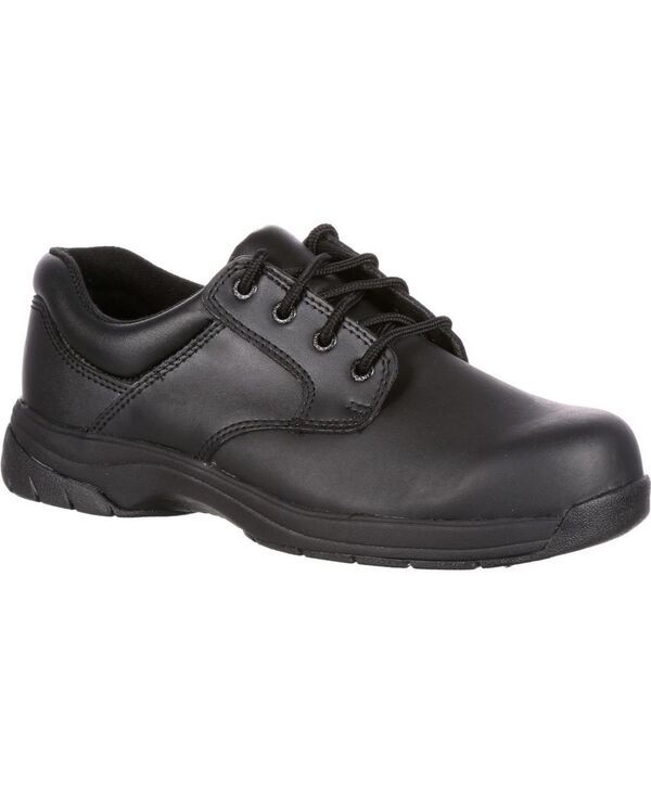 ロッキー メンズ シューズ オックスフォード ROCKY MenslipStop 911 Plain Toe Oxford Shoe Black ブラック