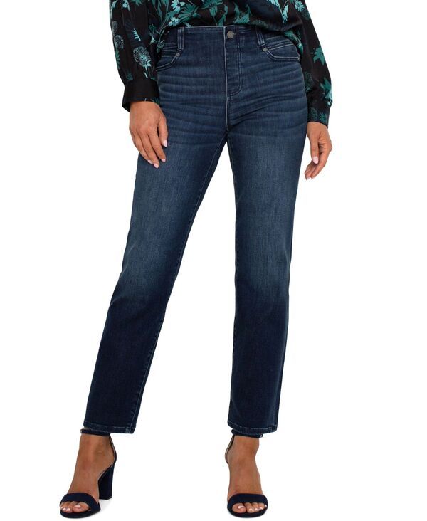 リヴァプール ロサンゼルス レディース ボトムス デニムパンツ プチ ジーンズ Liverpoolos Angeles Petite MidRise Gia Straight Glider Jeans