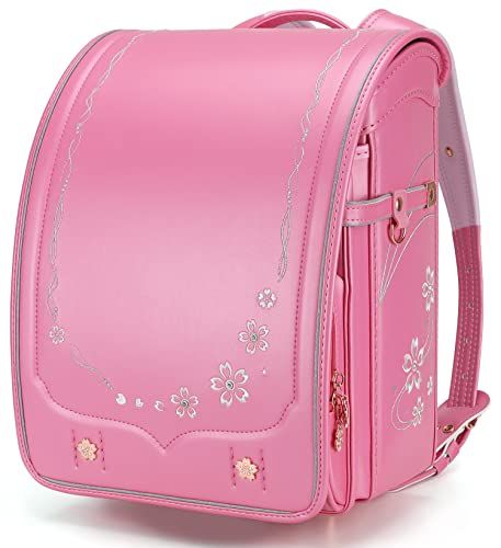 【新品】桜 ランドセル 女の子 ワンタッチロック 軽量 豪華 刺? A4フラットファイル対応 japanese schoolbag エレガント パールピンク b7afe3bc