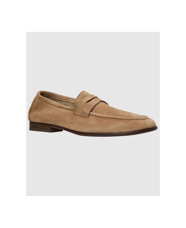 アクアタリア メンズ シューズ スリッポン・ローファー Aquatalia Mens Jon Penny SlipOn Loafers Tan タン
