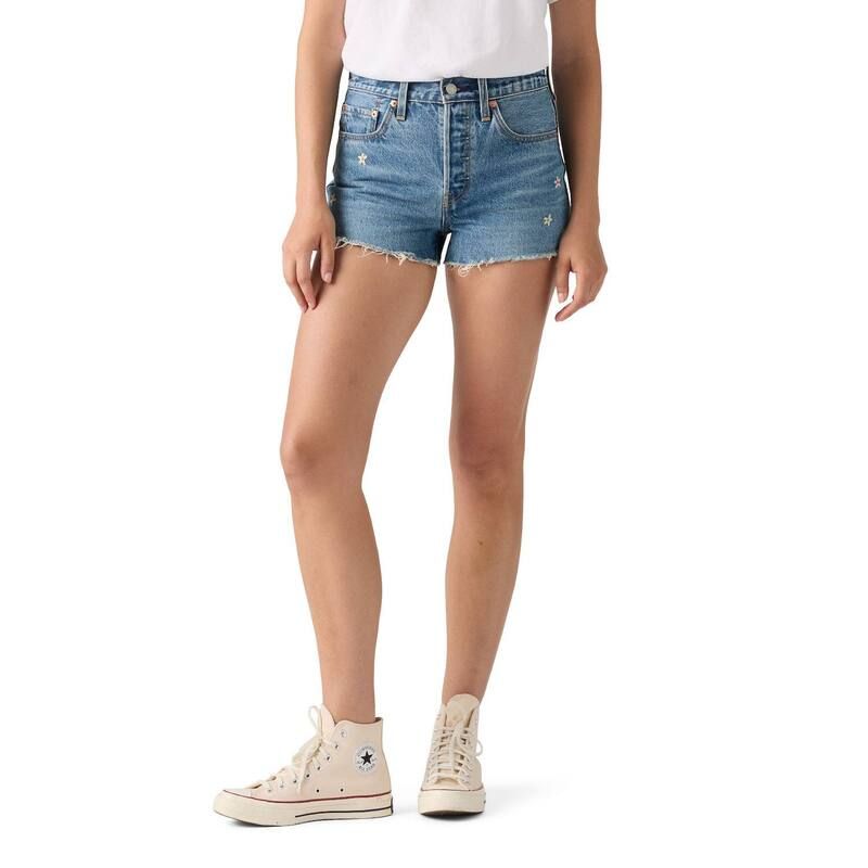 リーバイス レディース ボトムス ハーフパンツ・ショーツ ショートパンツ Womens Levis 501 Original Jean Shorts Bee In The Bonnet
