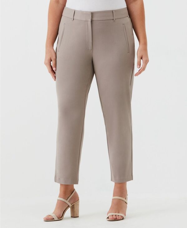 ラファエラ レディース ボトムス カジュアルパンツ ストレート プチ アンクル Rafaella Petite Straight Leg Ankle Pantsummer Straw