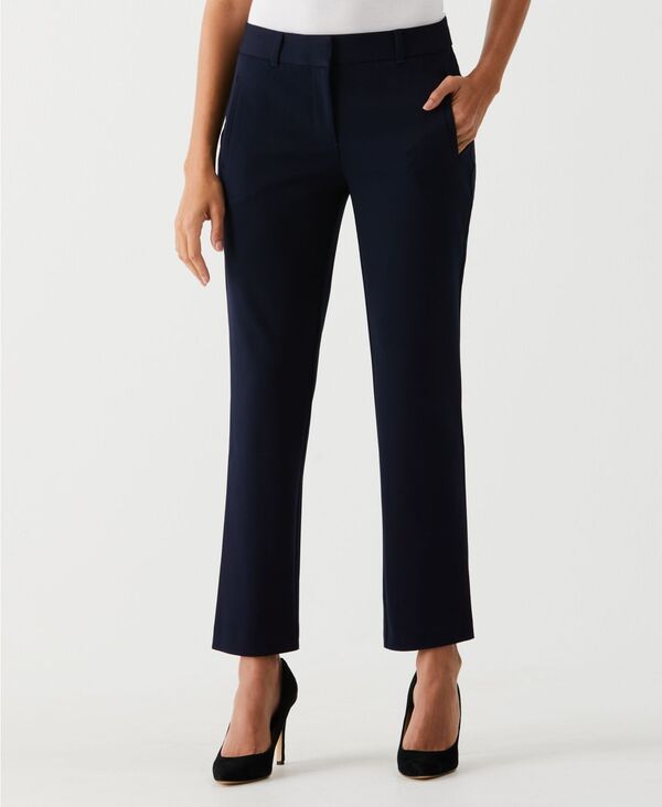 ラファエラ レディース ボトムス カジュアルパンツ ストレート プチ アンクル Rafaella Petite Straight Leg Ankle Pants Navy ネイビー