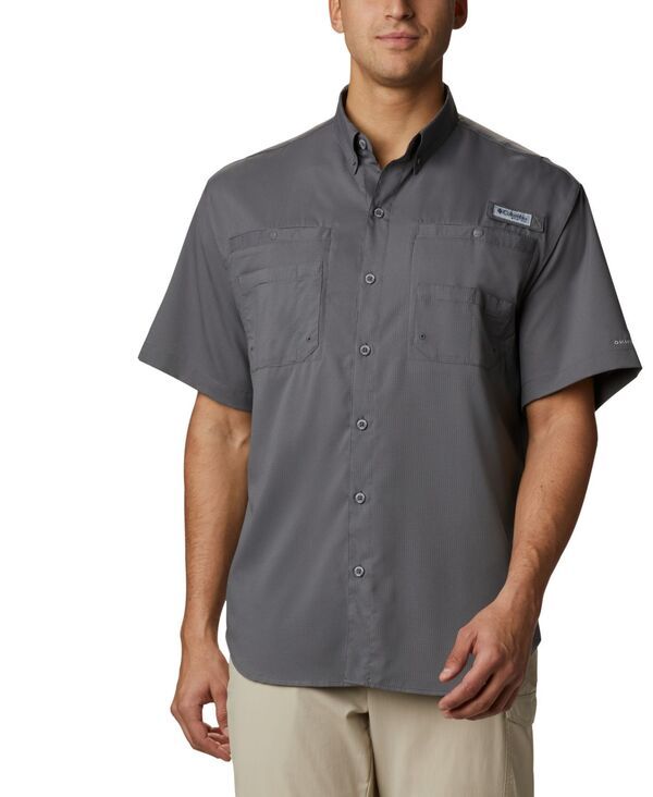 コロンビア メンズ トップス シャツ 半袖 Columbia Mens TamiamiI ShortSleeve Shirt Gray グレー