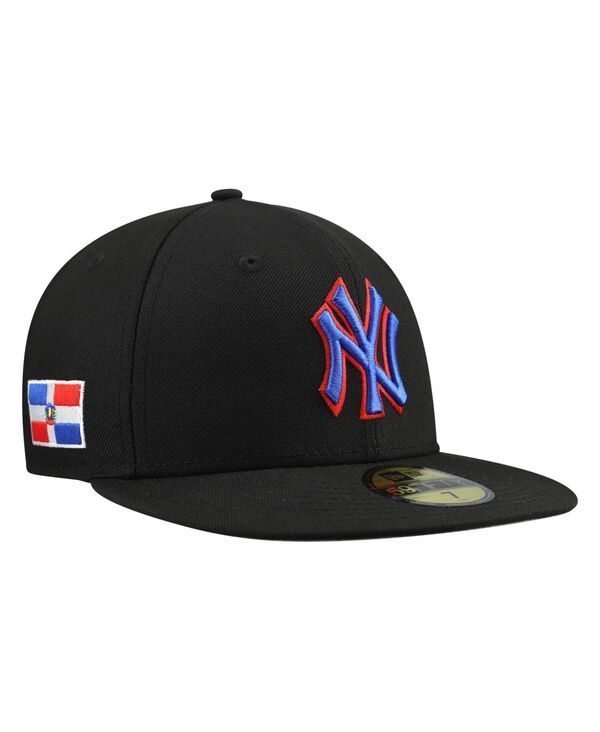 ニューエラ メンズ アクセサリー 帽子 ミニ New Era Mens Black New York Yankees Dominican Republic 59FIFTY Fitted Hat Bla
