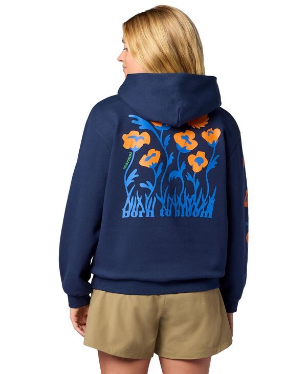 マーモット レディース アウター パーカー・スウェット Marmot Womens Born to Bloom Hoodie Nightfall Navy ネイビー