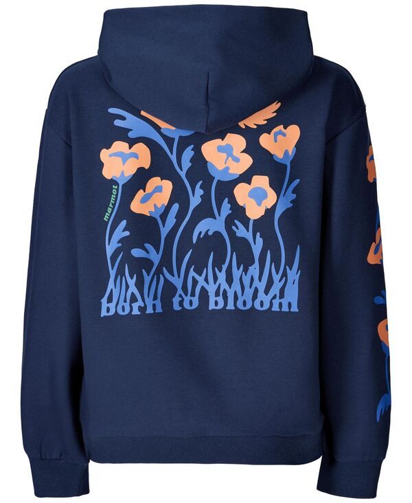 マーモット レディース アウター パーカー・スウェット Marmot Womens Born to Bloom Hoodie Nightfall Navy ネイビー