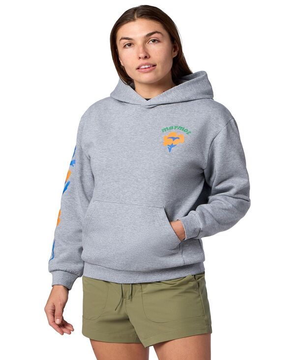 マーモット レディース アウター パーカー・スウェット Marmot Womens Born to Bloom Hoodie Grey Heather グレー