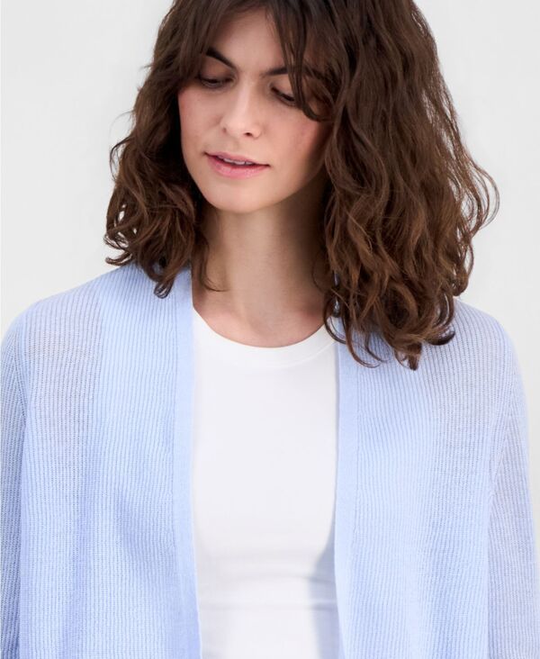エイリーンフィッシャー レディース アウター ニット・セーター コットン カーディガン リネン Eileen Fisher Womens Linen Cotton OpenFront Cardigan