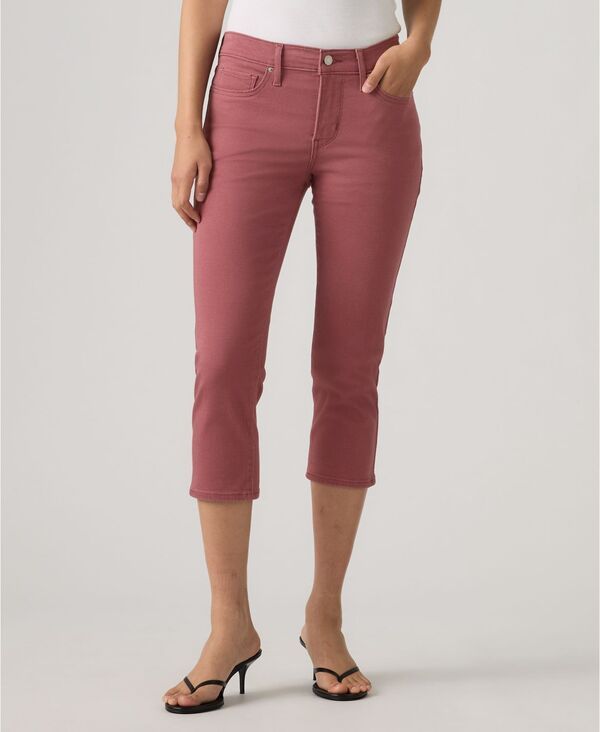 リーバイス レディース ボトムス デニムパンツ キャップ ジーンズ Levis 311 Shaping Skinny Mid Rise Capri Jeans Crushed Berry