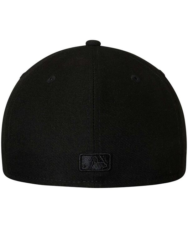 ニューエラ メンズ アクセサリー 帽子 ロゴ New Era Mens Black Tampa Bay Rays Primary Logo Basic 59FIFTY Fitted Hat Black